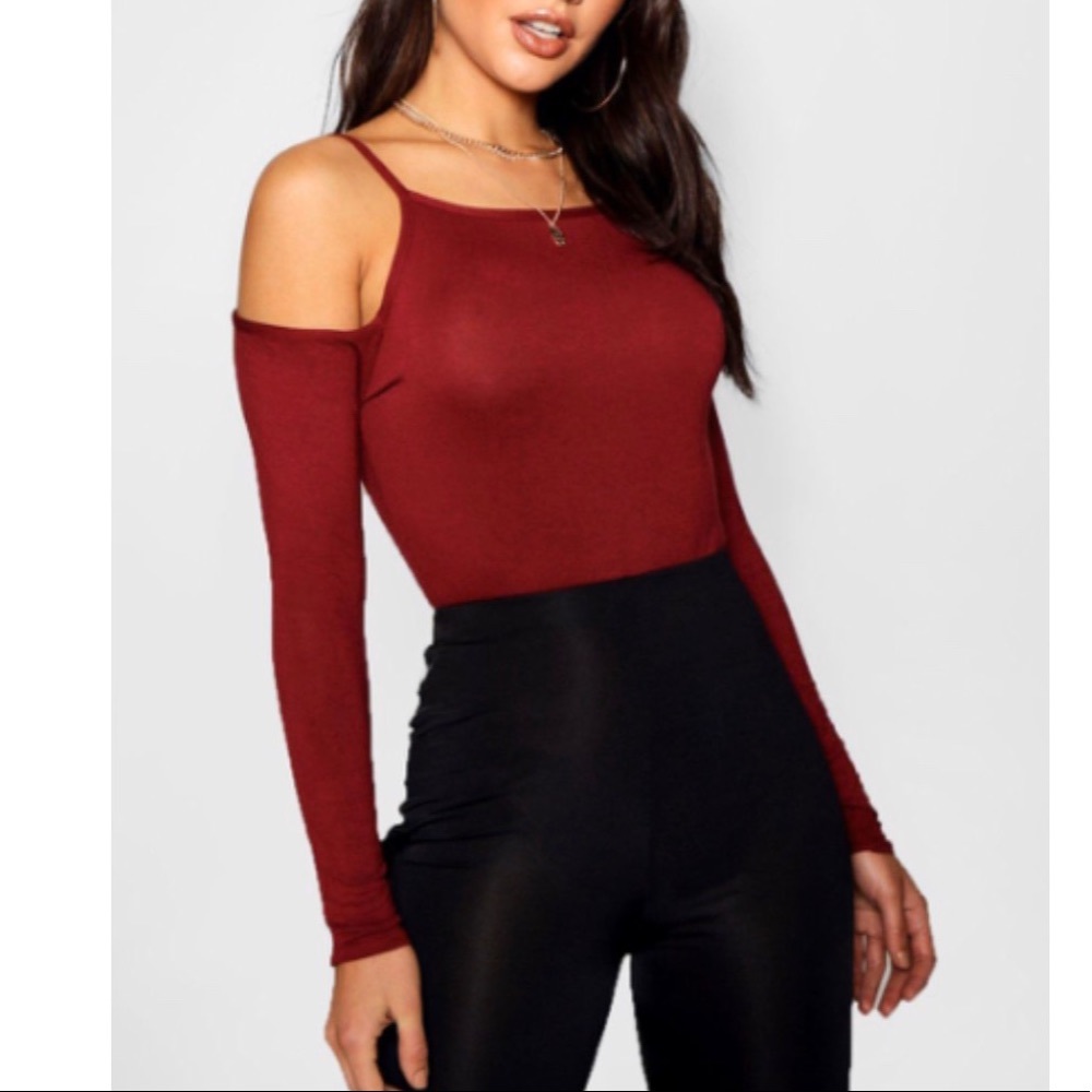 Boohoo Open Shouder Bodysuit